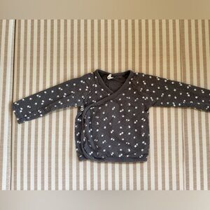 Quincy Mae wrap top- Ditsy Floral Print